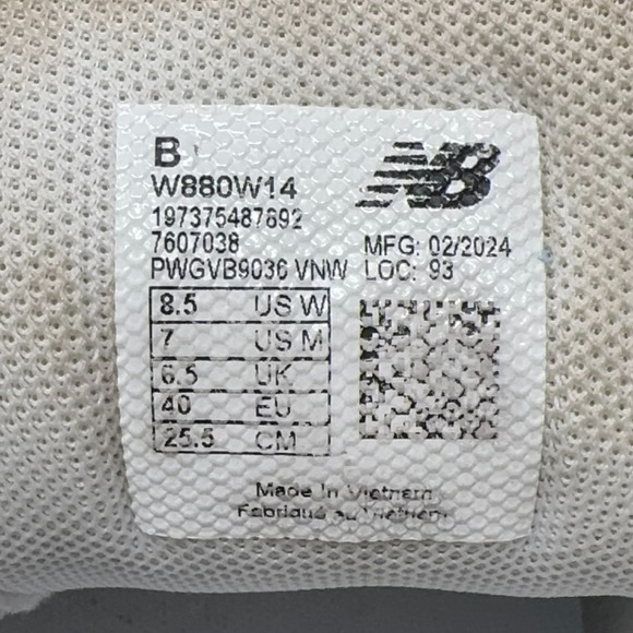 New Balance Fresh Foam X 880 V14 Running Shoes Raincloud Grey Mens 7 Womens 8.5 - Picture 12 of 12